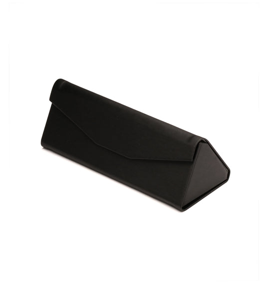 Black triangular folding flat case