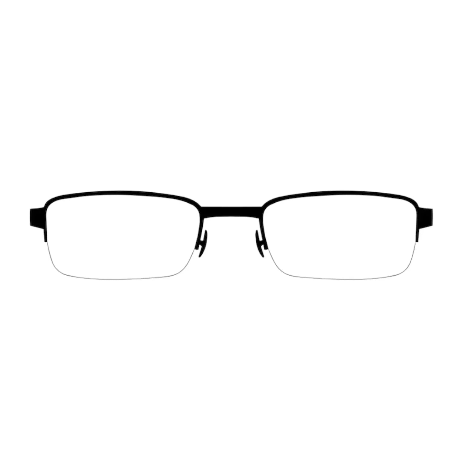 semi rimmed glasses