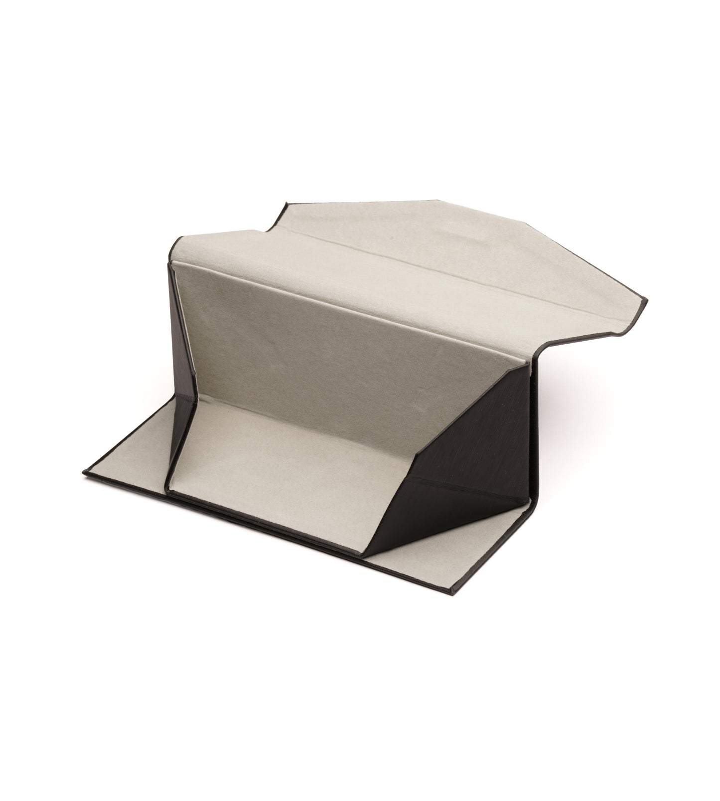 Black triangular folding flat case