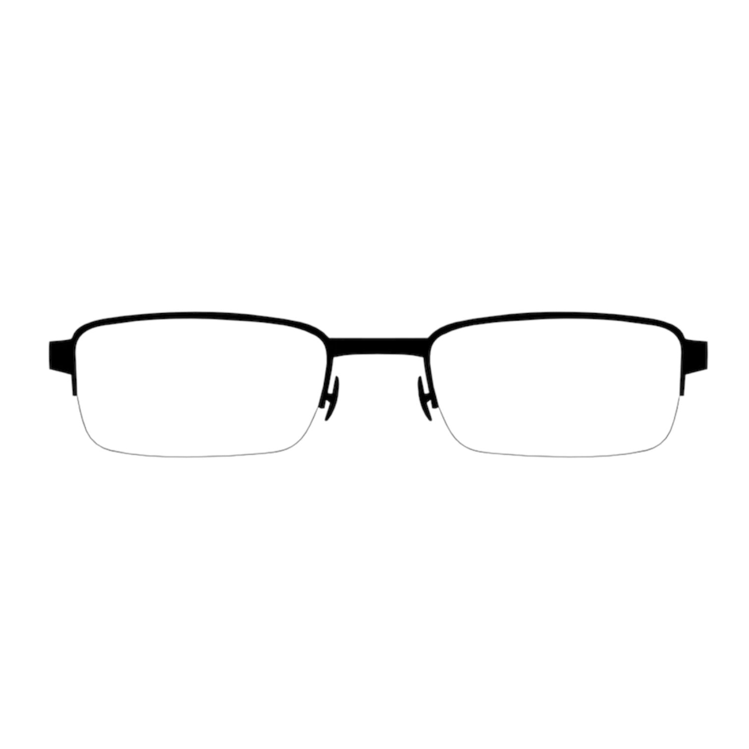 semi rimmed glasses